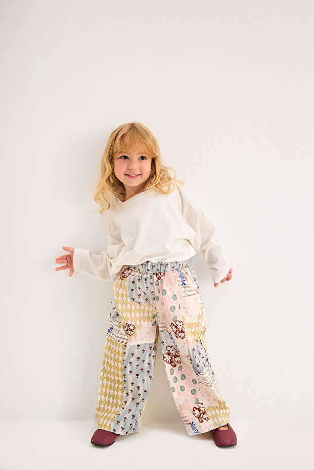 بنطلون نولا باتش منقوش - 1