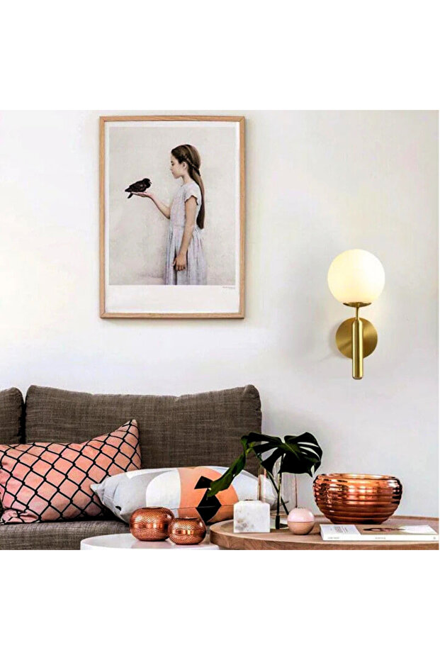 Glass Globe Wall Sconce E27 W18 x H25 cm IP20 - 5