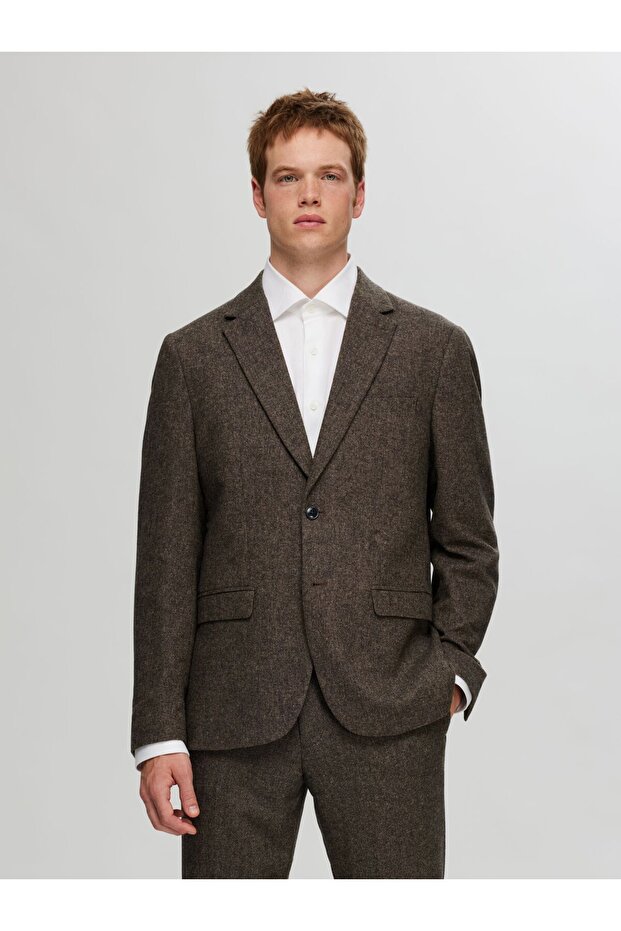 Blazer Karierter Wollgemisch - 1