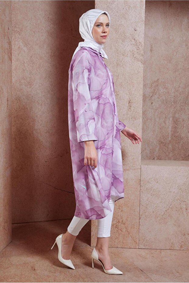 44779 نموذج سترة الحجاب منقوشة - 2