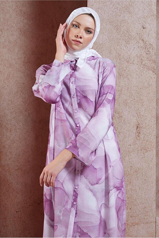 44779 نموذج سترة الحجاب منقوشة - 1