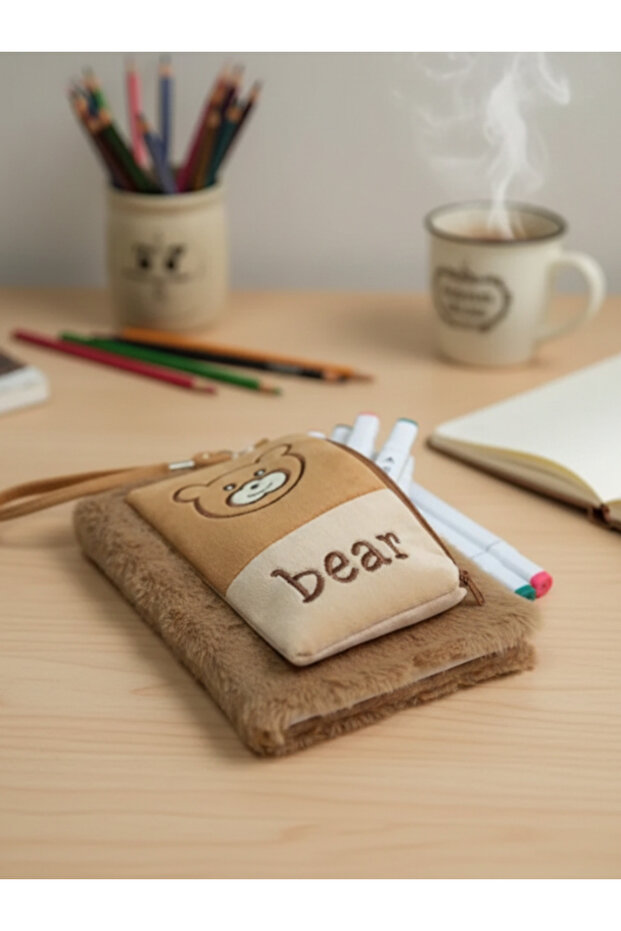 دفتر ملاحظات من القطيفة مع حقيبة قابلة للقفل، 80 ورقة مسطرة - 3