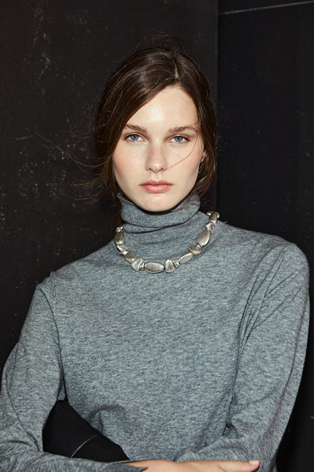 Harper Kadın Kazak Gri - 5