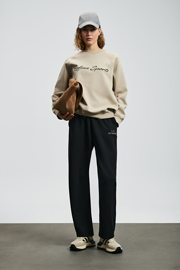 Ander Kadın Örme Sweatshırt Bej - 4