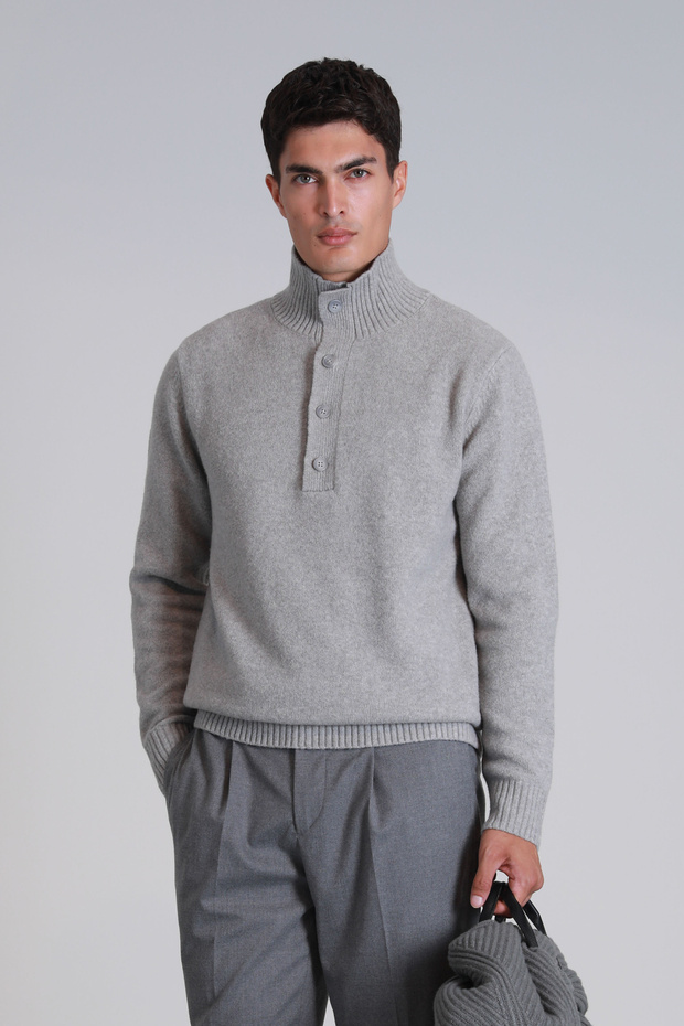 سترة رجالية - بيرت رمادي فاتح - 5