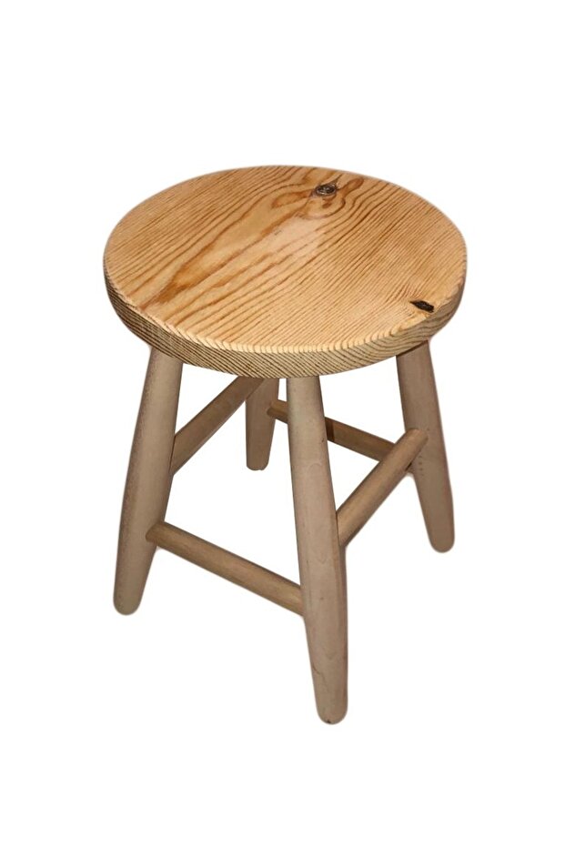 Yuvarlak Ahşap Tabure - 5