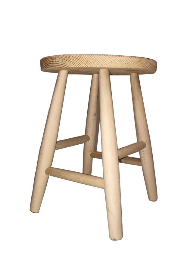 Yuvarlak Ahşap Tabure - 6