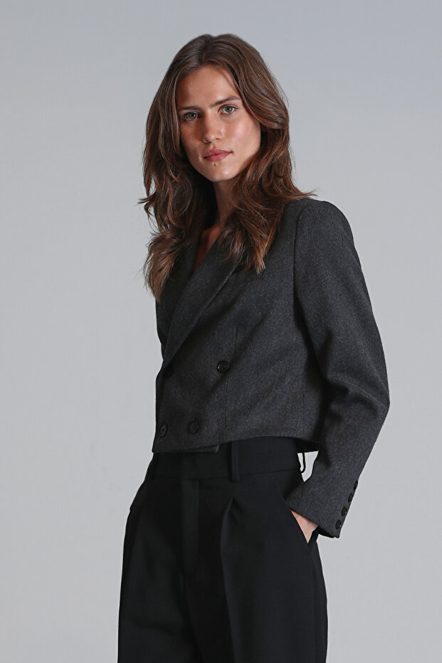 Sıdney Kadın Ceket Antrasit - 2