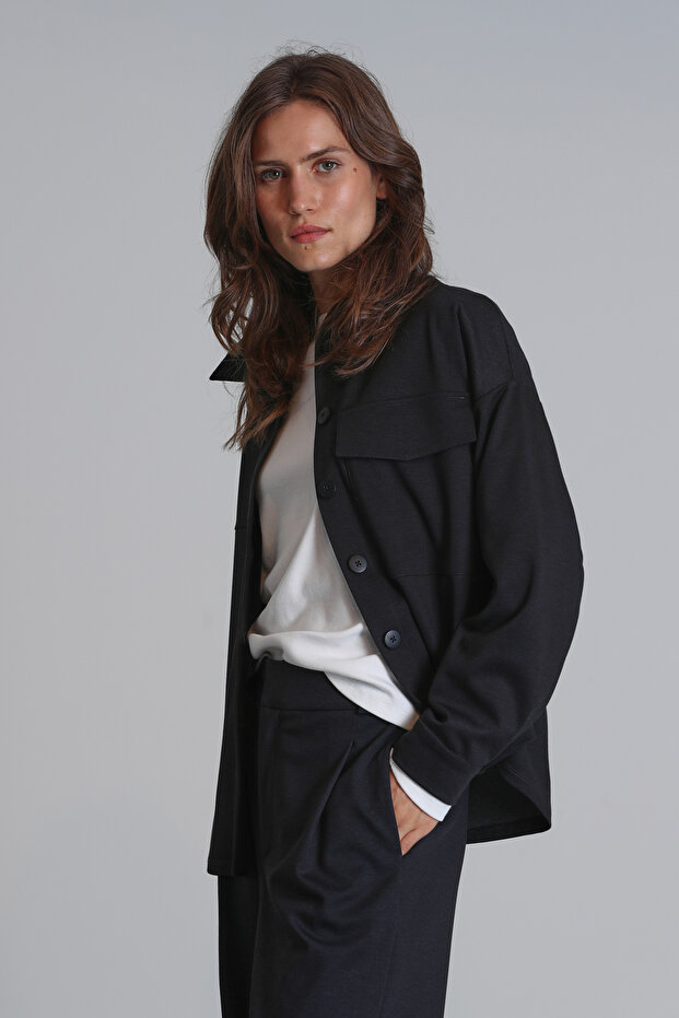 Arthur Kadın Gömlek Regular Fit Siyah - 5