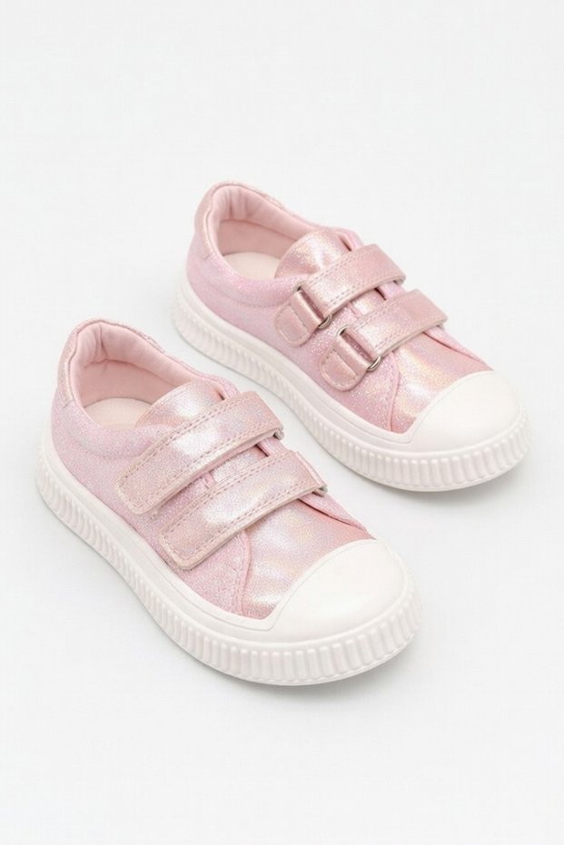 Girl's Pink Soft Orthopedic Non-Slip Underlay Sports Shoes