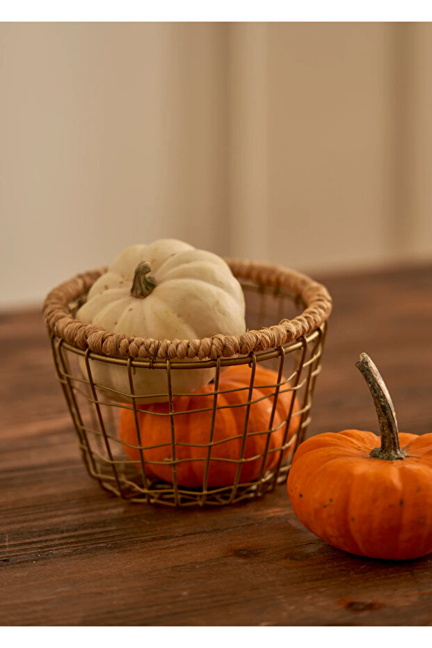 Fern Round Basket Natural (13,5X8 cm)
