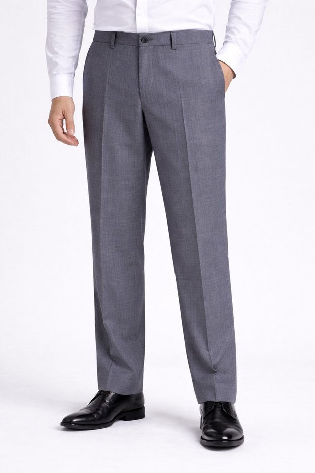 Men's Classic Cut Dad Fabric Trousers