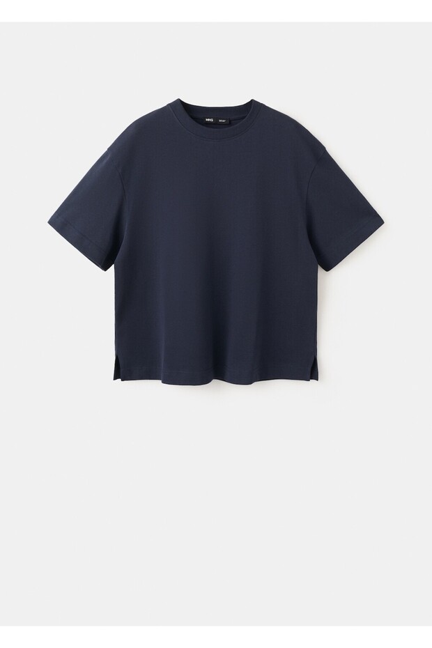 Oversize pamuklu tişört - 3