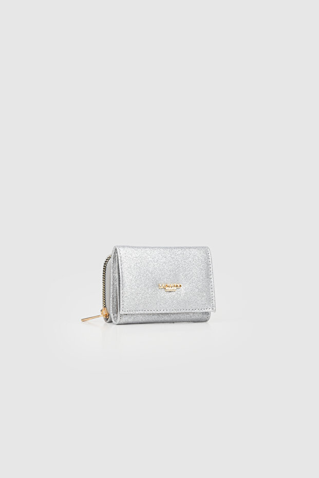 La'Graccio Paris Women's Silvery Wallet Silver Silvery