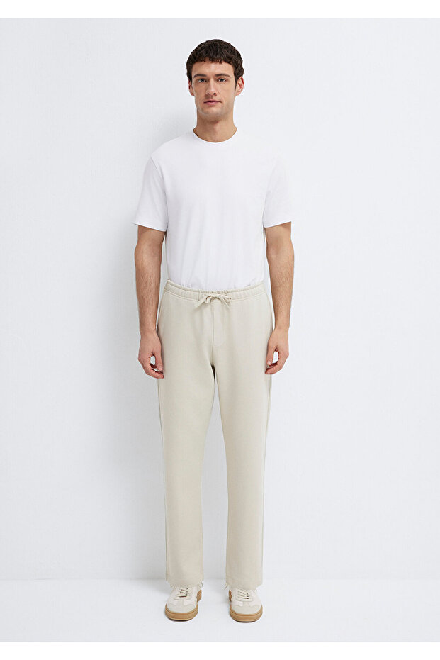 Bej Örme İnterlok Pantolon 0010521-70144 - 3