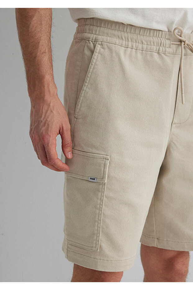 Bej Kargo Şort 0410107-70039 - 7