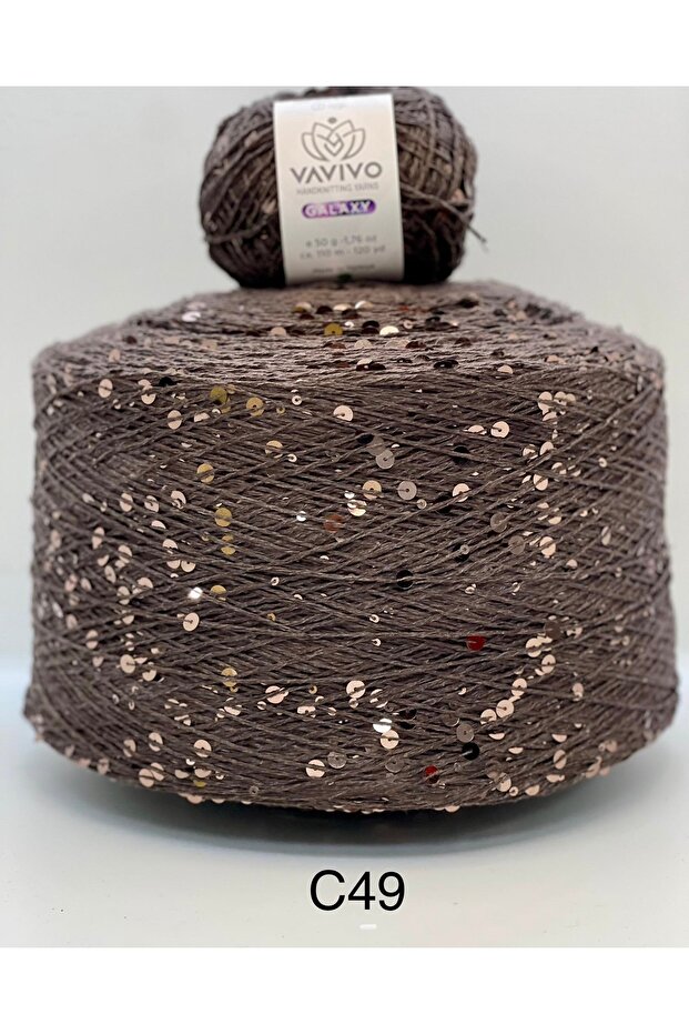 VAVIVO HANDKNITTING YARNS VAVIVO GALAXY 3+6 MM İRİ PULLU EL ÖRGÜ VE ÇANTA İPLİĞİ
