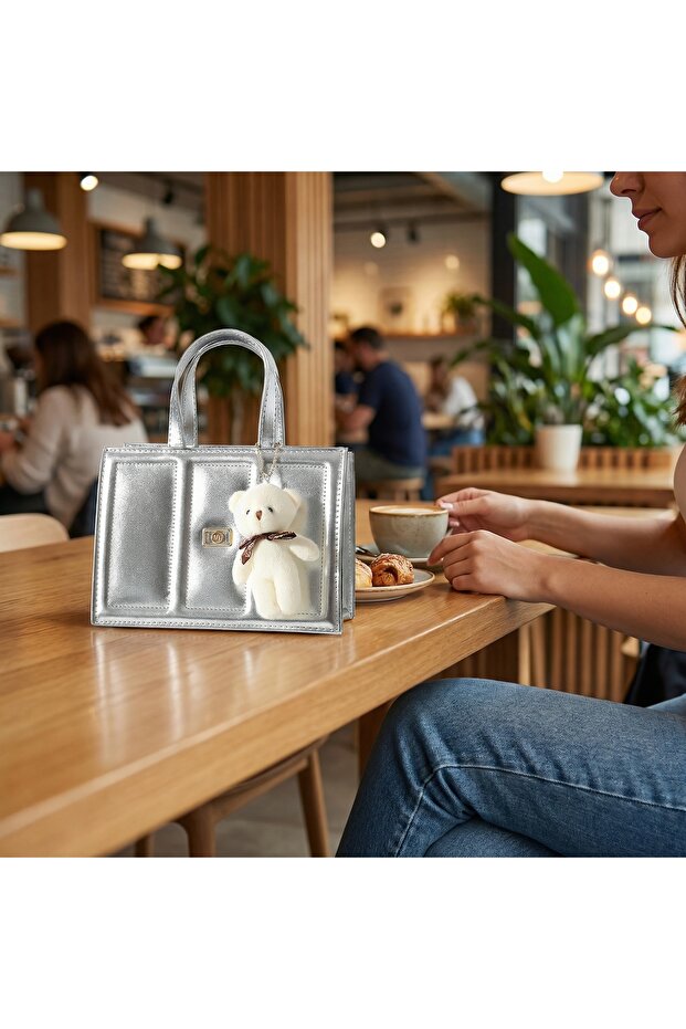 Дамска чанта Silver Bear Box - 2