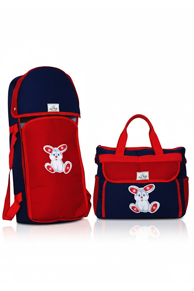 Mother and Baby Care Bag 2 Piece Set with Cute Rabbit Pattern