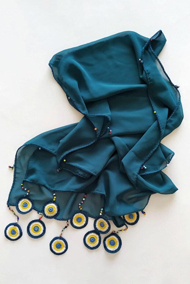 وشاح شيفون مطرز - 3