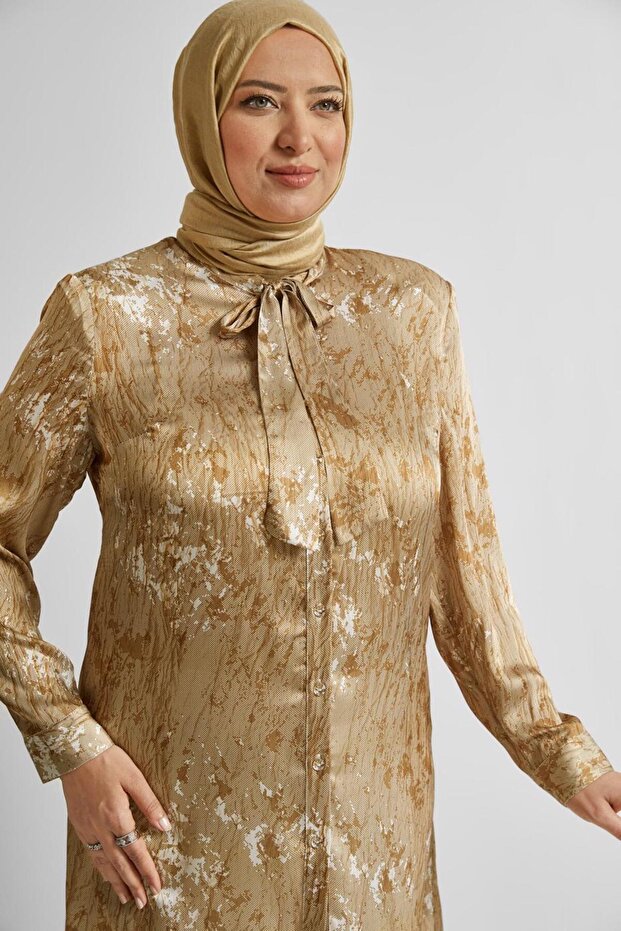 تونيك ساتان منقوش 20707 - 3