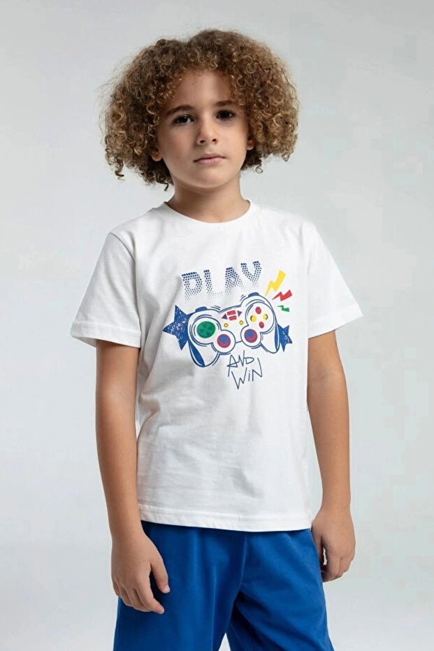 DEČAČKI BERMUDSKI SET - Beli - 4