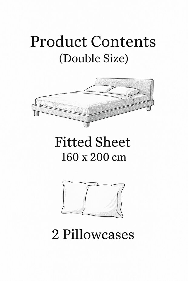 Set cearșaf dublu elastic căptușit - 3