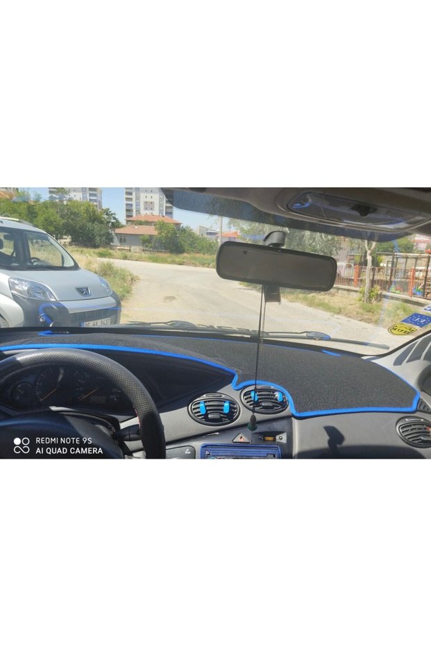 Ford Focus 1 Glovebox Protection Carpet Suitable for 1998-2004 Models Black Edge Color Blue
