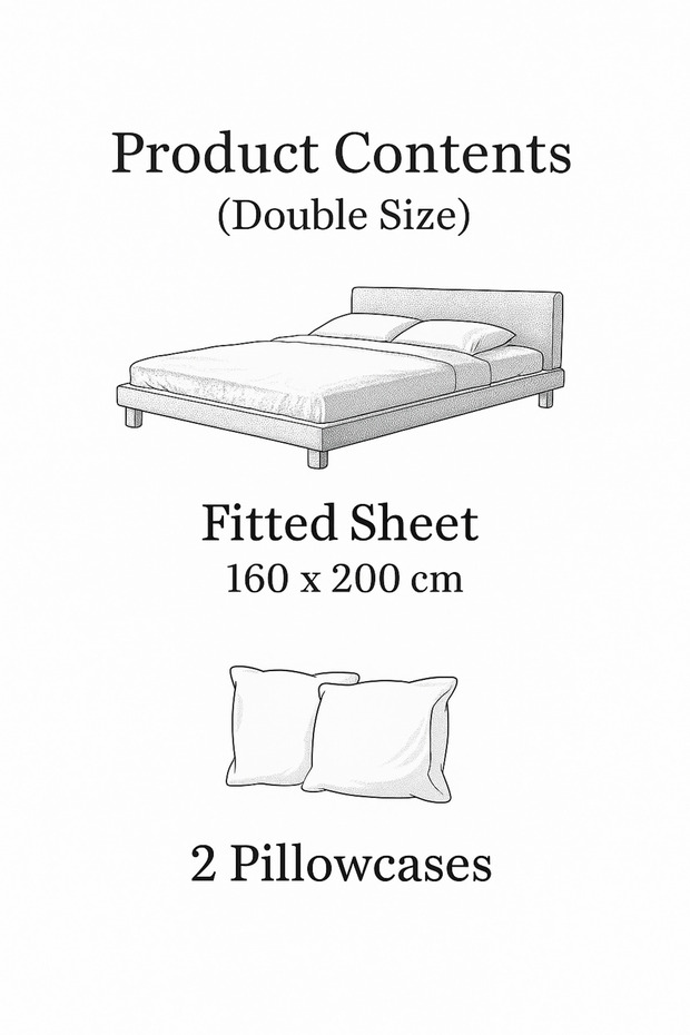 طقم ملاءة سرير مزدوجة مرنة ومبطنة - 3
