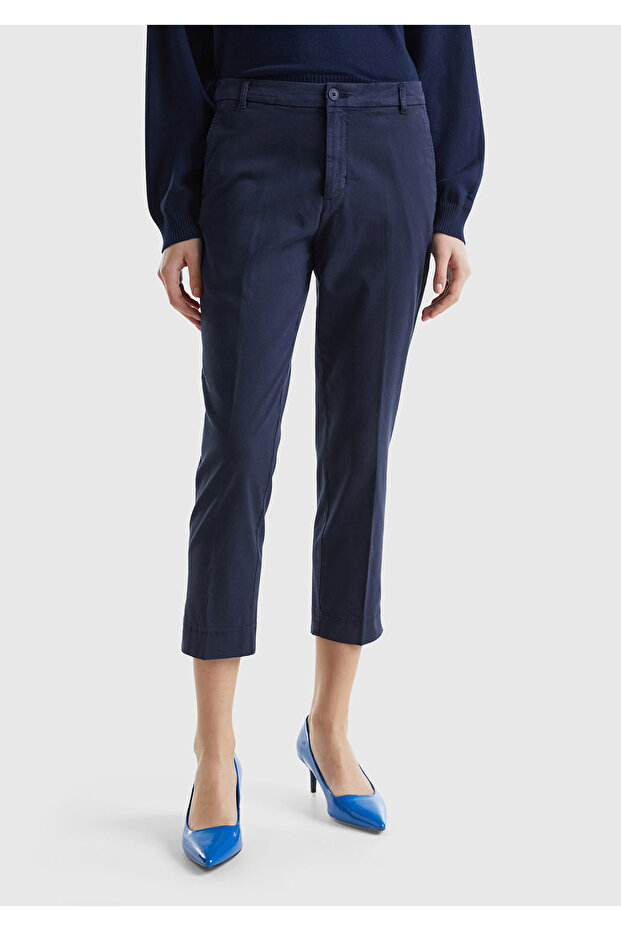 Women's navy blue Transitional chino