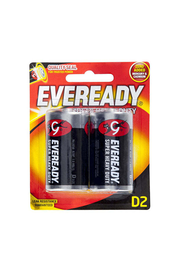 ER1250 Heavy Duty Carbon Zinc Medium Size C Batteries (2 Pack)