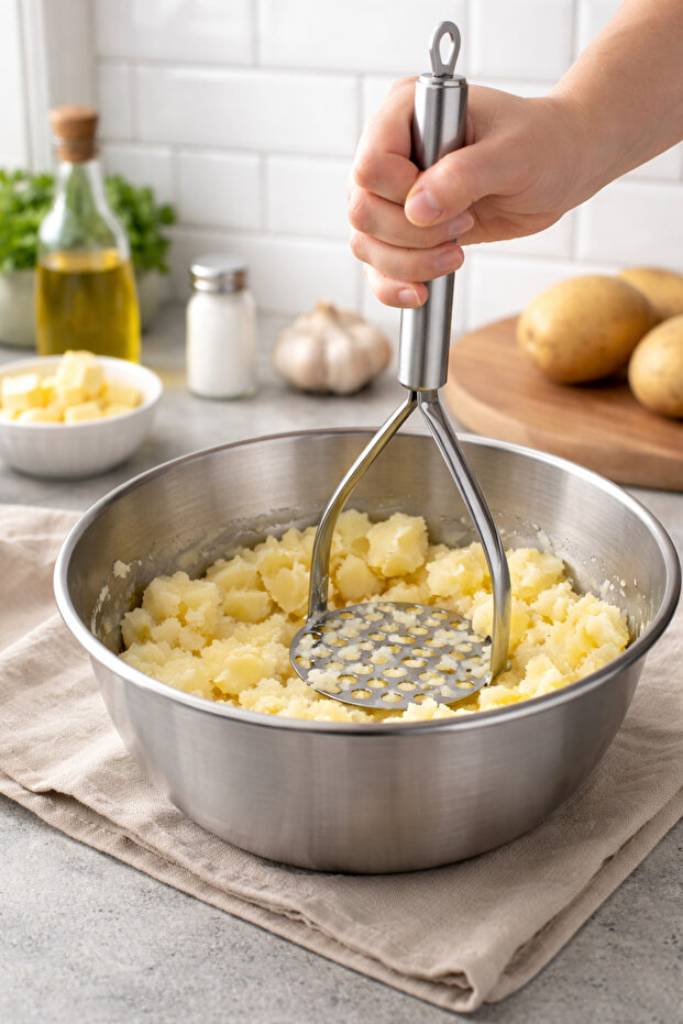 Paslanmaz Çelik Patates Ezici - 3