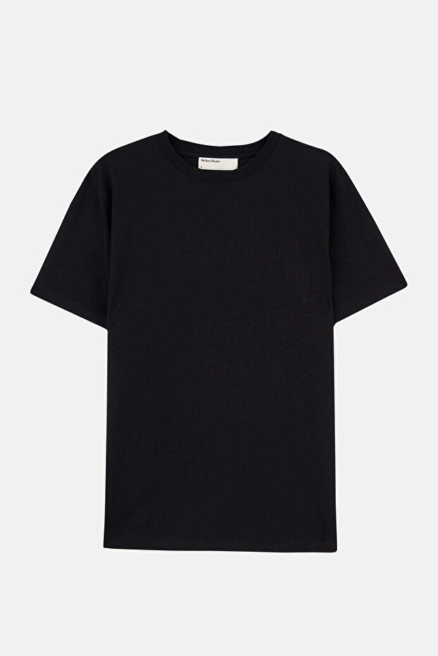 Tricou negru Basic Supreme - 1