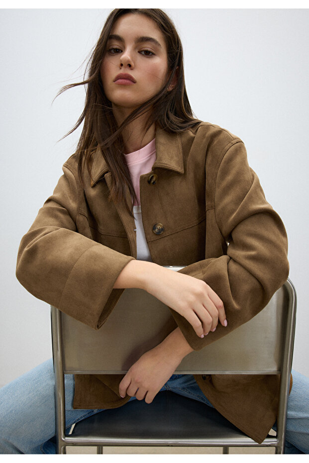 Suni süet ceket - 2