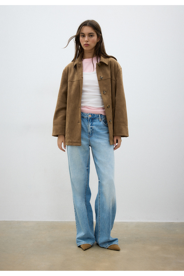 Suni süet ceket - 3