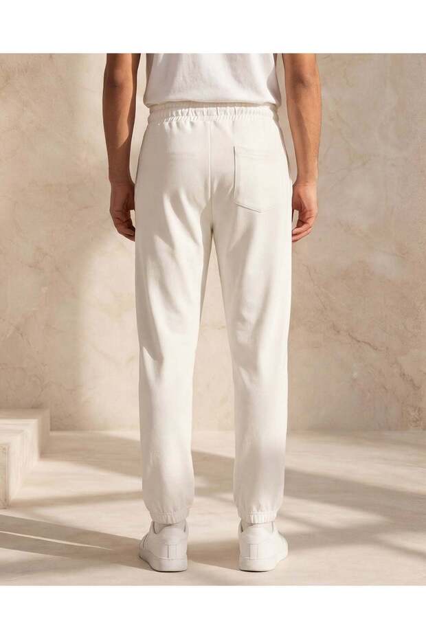 بنطال رياضي رجالي بلون العاج - 3