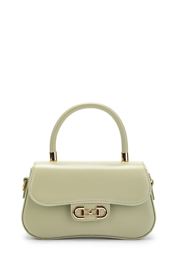 Clamshell Baguette Adel Crossbody Women's Bag Green