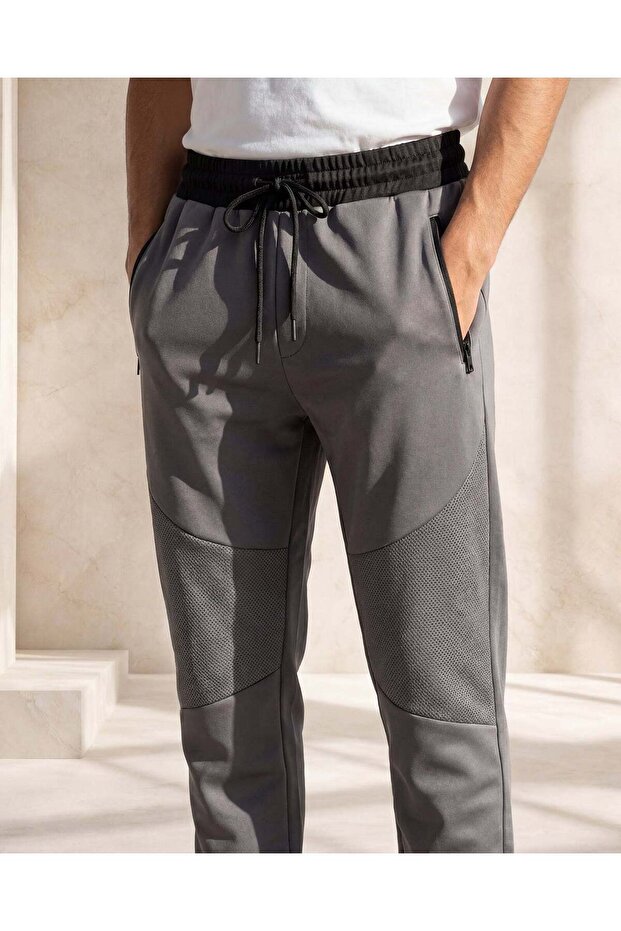 بنطال رياضي رجالي بلون الفحم - 4