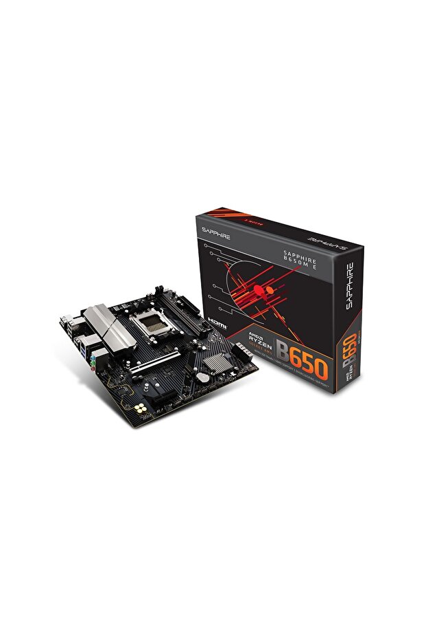 B650M-E AMD B650 Soket AM5 DDR5 7600+MT/s (OC) Micro-ATX Anakart-52112-04-40G - 1
