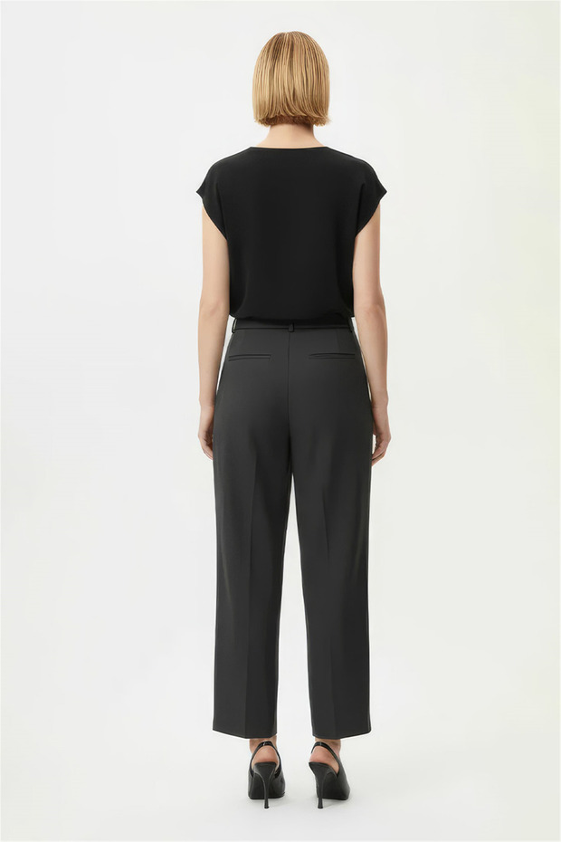 Antrasit Geniş Paça Pantolon - 3