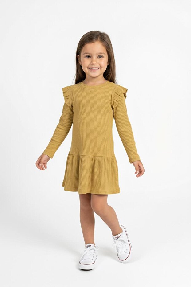 Rochie modală cu volane - 3