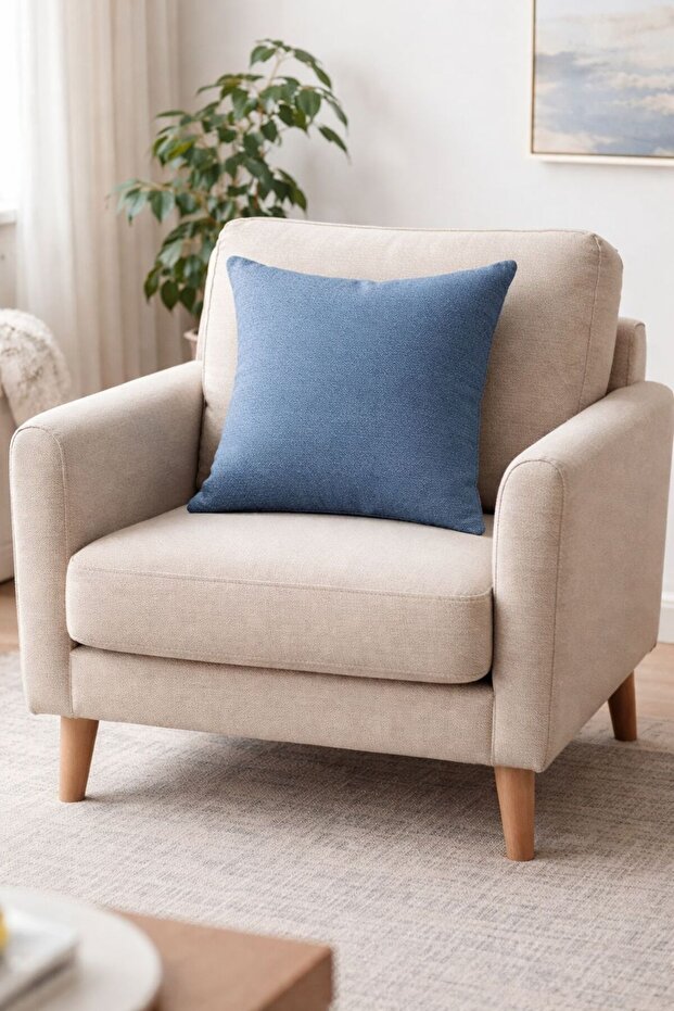 California Throw Pillow Cover Blue 30X47 cm