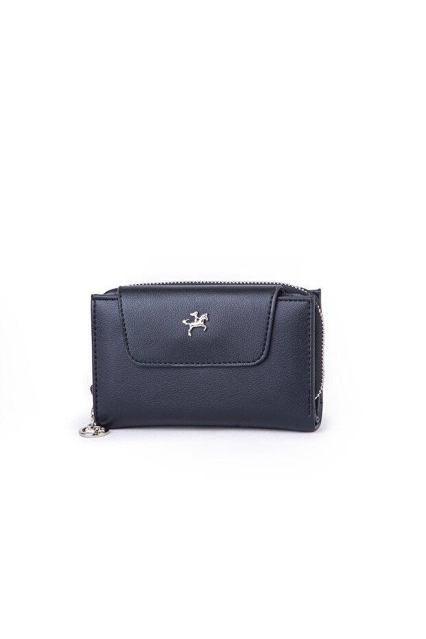 Women's Medium Size Multi-Card Holder and Coin Compartment Black Dona