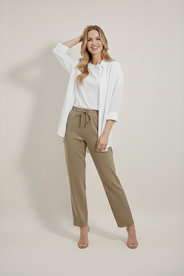 قميص كتان أساسي طويل كبير الحجم - 2