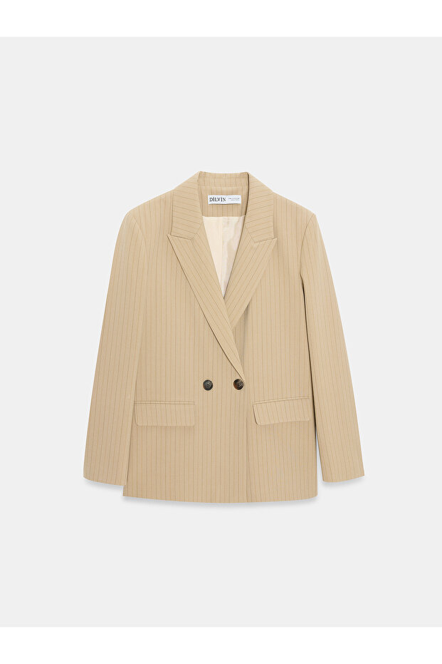 60786 Blazer Ceket-Camel - 5