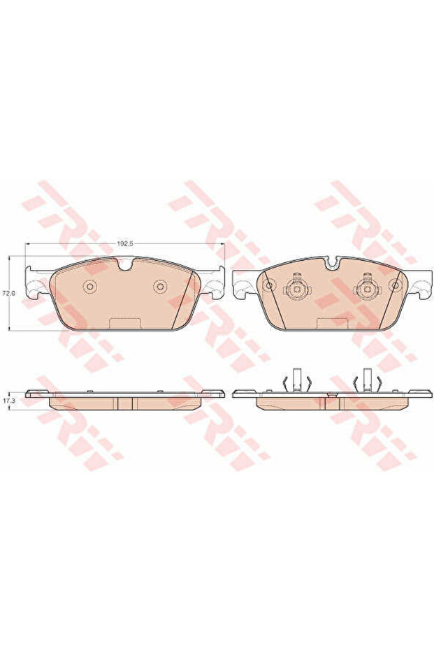 Σετ τακάκια, δισκόφρενα GDB1970 - 1