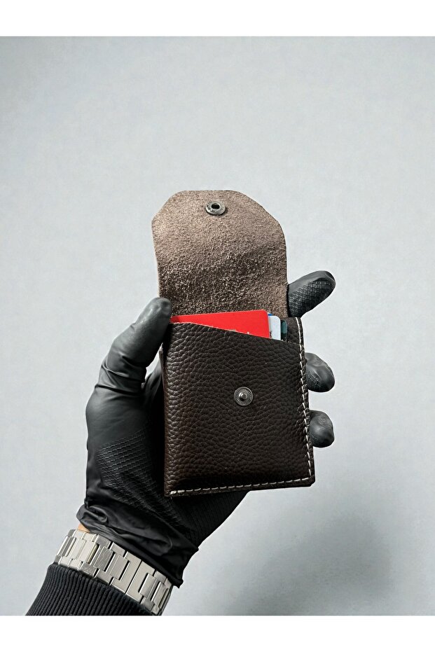 Genuine Brown Vegan Leather Stylish Quality Card Holder Wallet