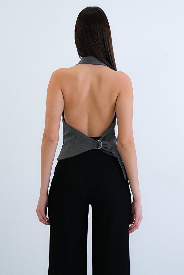 سترة كلاسيكية بأزرار إغلاق - 7