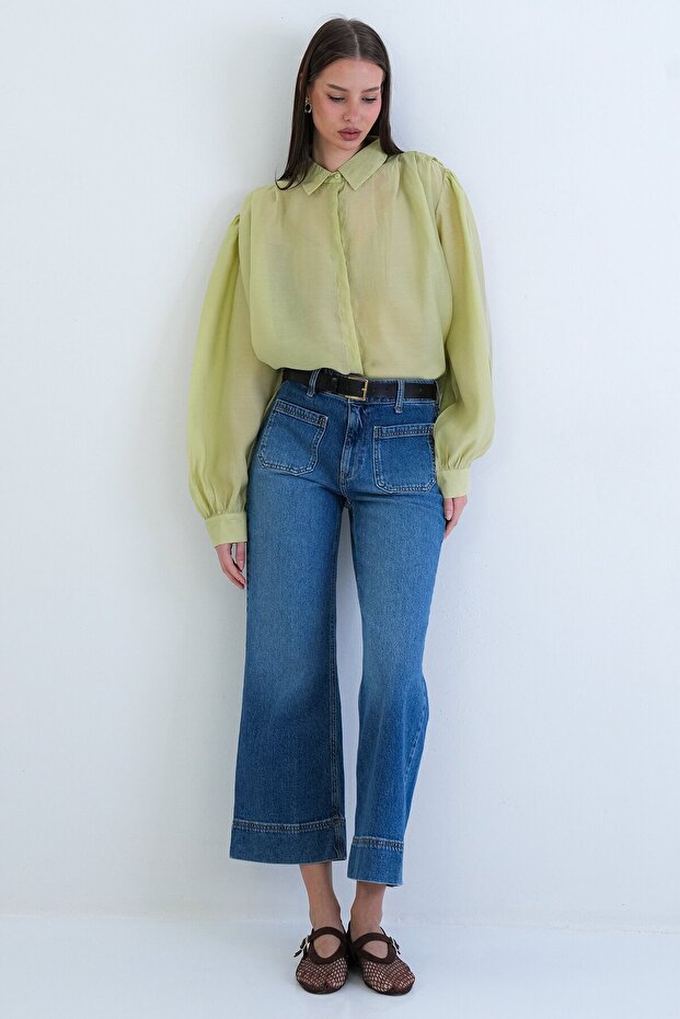 Balon Kol Oversize Gömlek - 3