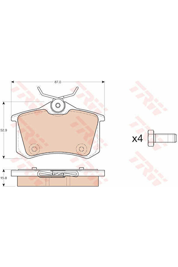 Σετ τακάκια, δισκόφρενα GDB1973 - 1